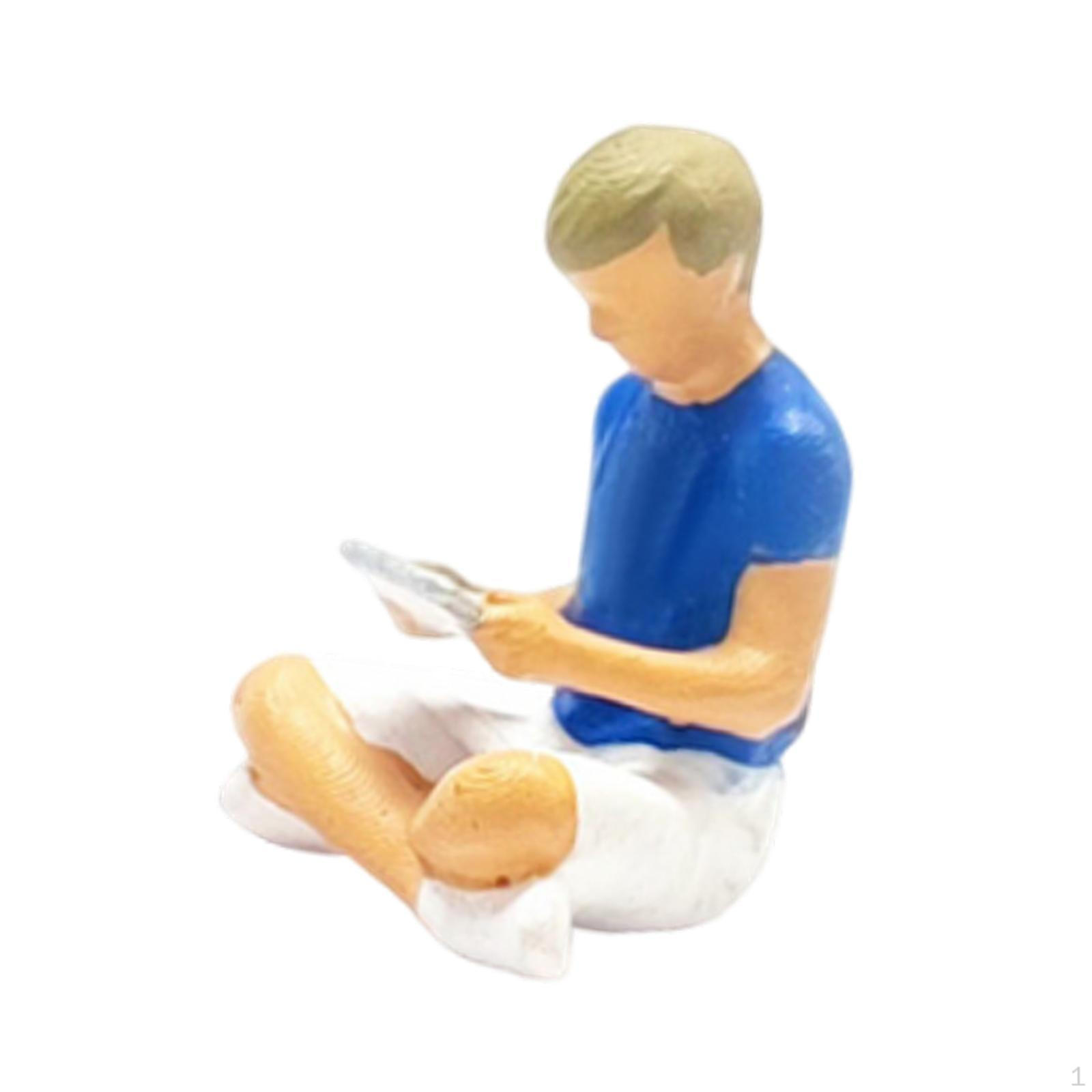 1/64 People Figurines Boy Figure Model Miniature Painted Figures for