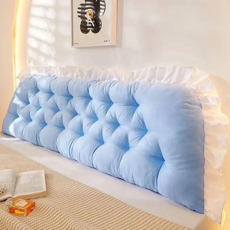 Rectangular Fashion Headboard Pillow Reading Bed Pillow for Sitting In Bed with Removable Cover