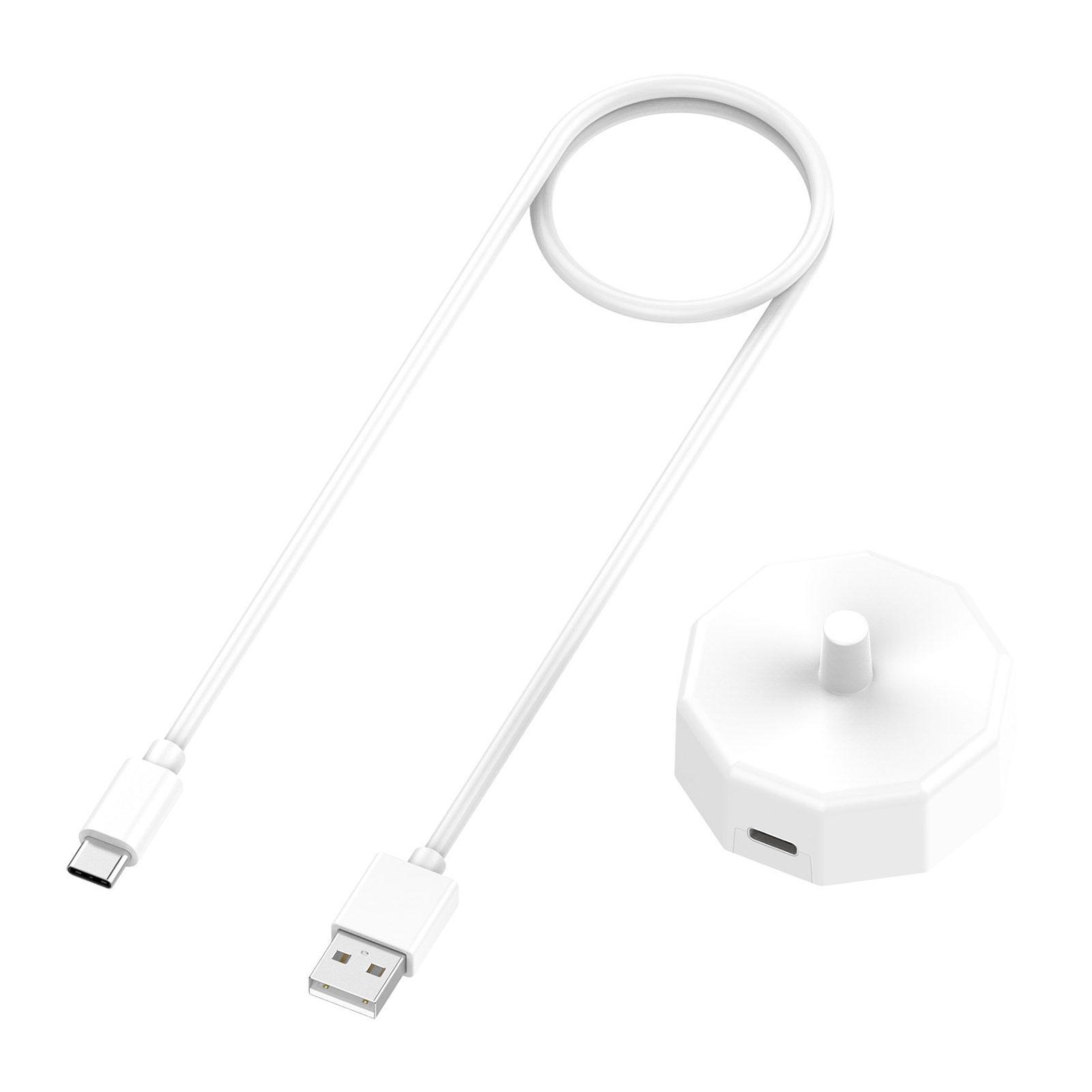 

Electric Toothbrush Power Cable Magnetic Connection Charging Cord Wire for Braun Oral-B Easy and Quick Charging Dock білий