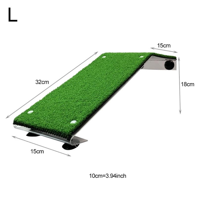 Reptile Ramp Platform Turtle Basking Rectangular Sunbathing Floating Platform Simulation Natural Lawn Habitat Climbing Ladder