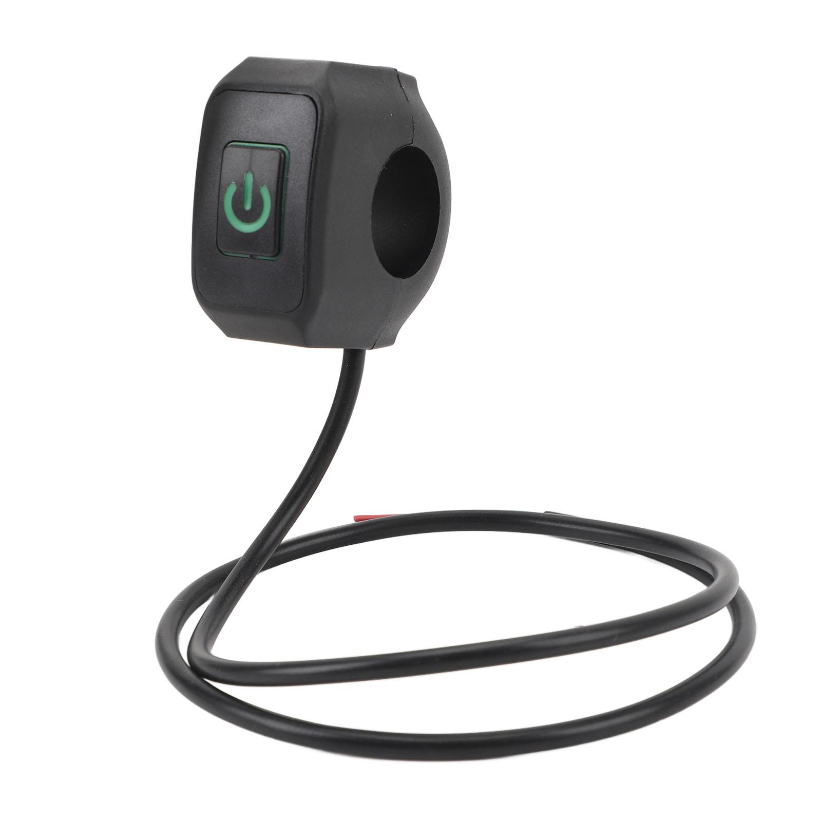 

22mm Waterproof Motorcycle Switch Handlebar Horn Headlight Control Button Switch Green Light
