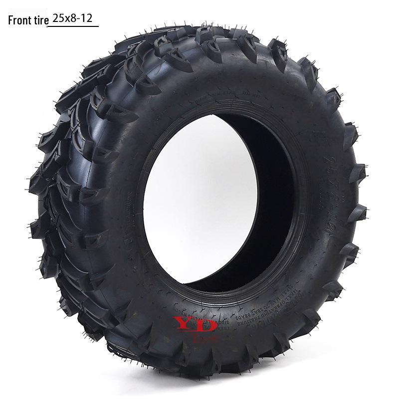 ATV Beach Kart 25x8-12 Tubeless All-Terrain Tire 25x10-12
