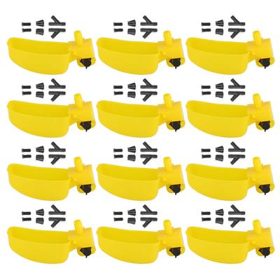 12ks Holuby Krmítko pro křepelky Napájecí kelímek Miska Drůbež Systém napájení ptáků Zemědělské nářadí