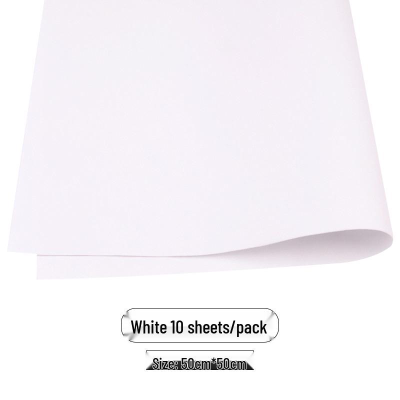 Colored Foam Paper Pack - 10 Sheets, 10 Colors - for Crafting & Origami