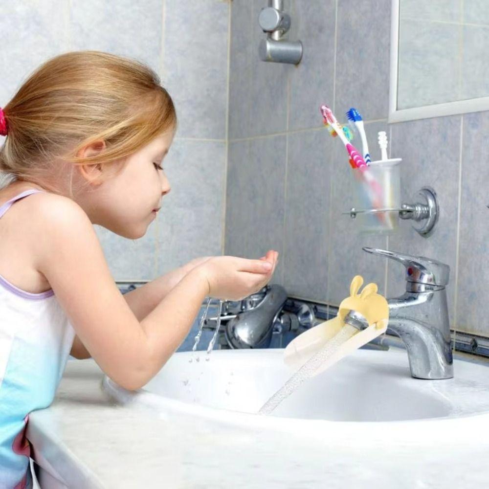 Cartoon U-shaped Faucet Extender Splash Proof Rabbit Tap Faucet Extender Faucet Extender  Bathroom