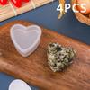 4PCS Sushi Mold Box Transparent Triangular Sushi Maker Mold Onigiri Rice Ball Food Press Sushi Kit Kitchen Bento Accessorie