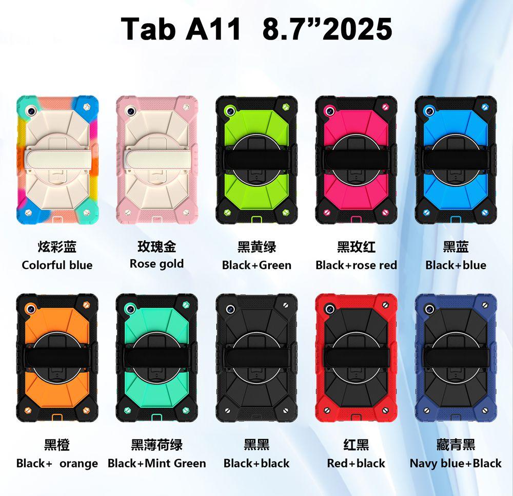 For Samsung Galaxy Tab A11 SM-X133/X135 Case 8.7 inch Tablet cover Silicone +PC case for Tab A11 8.7" SM-X135G X133N funda
