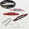 3D Metal Car Stickers Grille Badge Logo Works Emblem Decal For MINI Cooper JCW S F54 F56 F60 R50 R53 R55 R56 R57 R60 Accessories