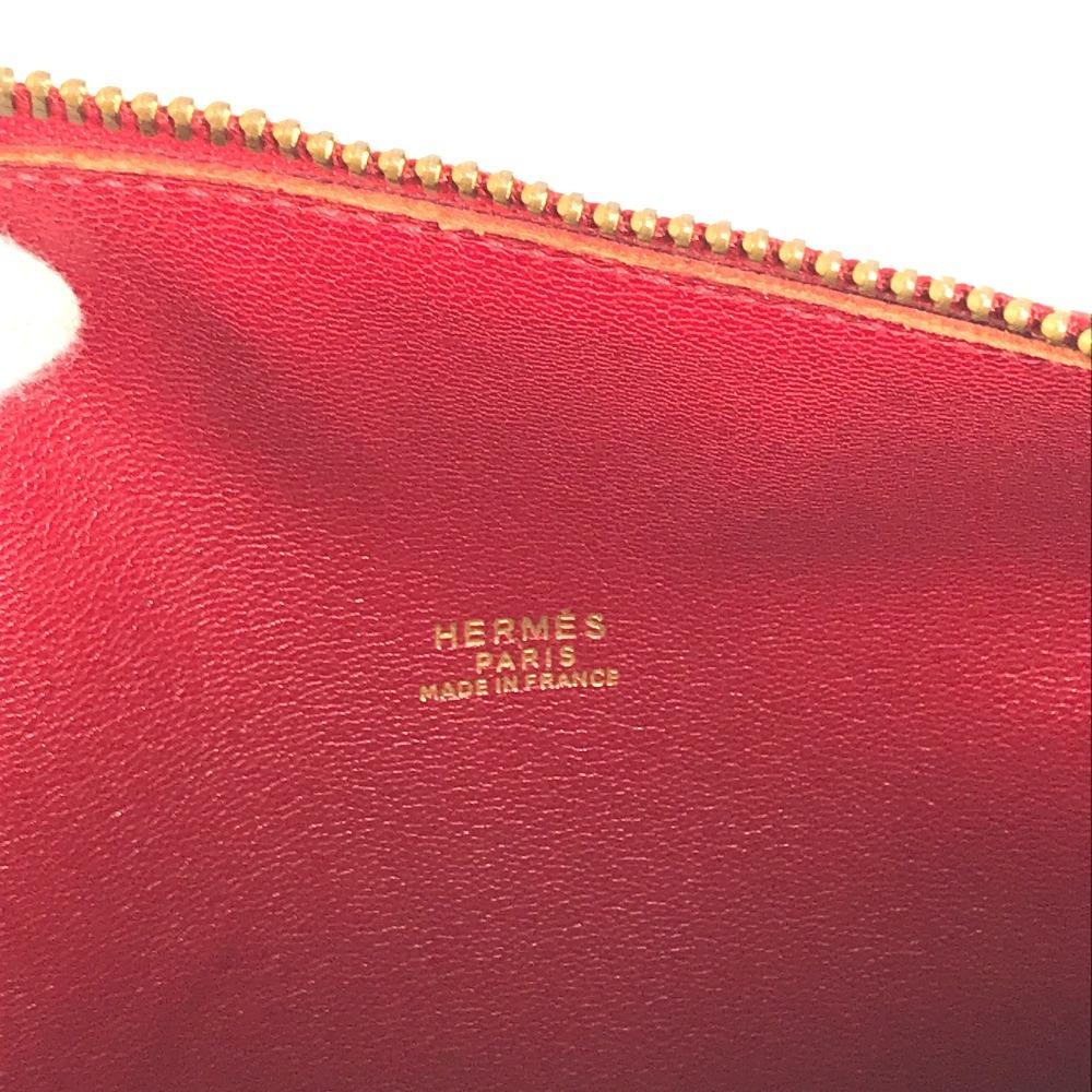 Hermes Vintage Mini RD Cylindrical Hand Bag Ardennes Red