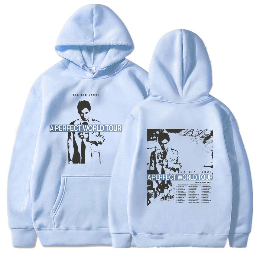 A PERFECT WORLD TOUR 2026 Hoodies THE KID LAROI Graphic Sweatshirt Long Sleeve Loose Casual Pullover Print Merch