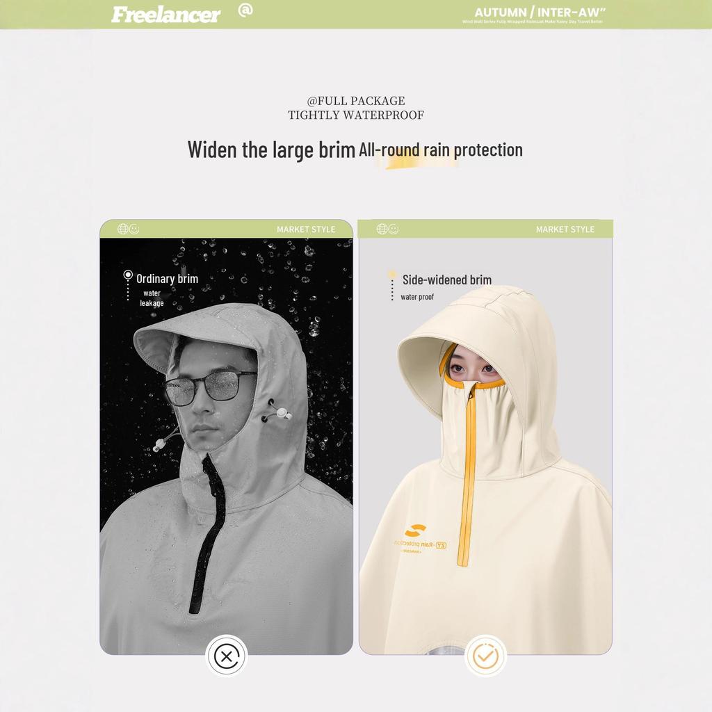 Universal Electric Vehicle Raincoat: Riot-Proof, Oxford Cloth, Unisex Poncho, Plus Size, Long Style Motorcycle Cover