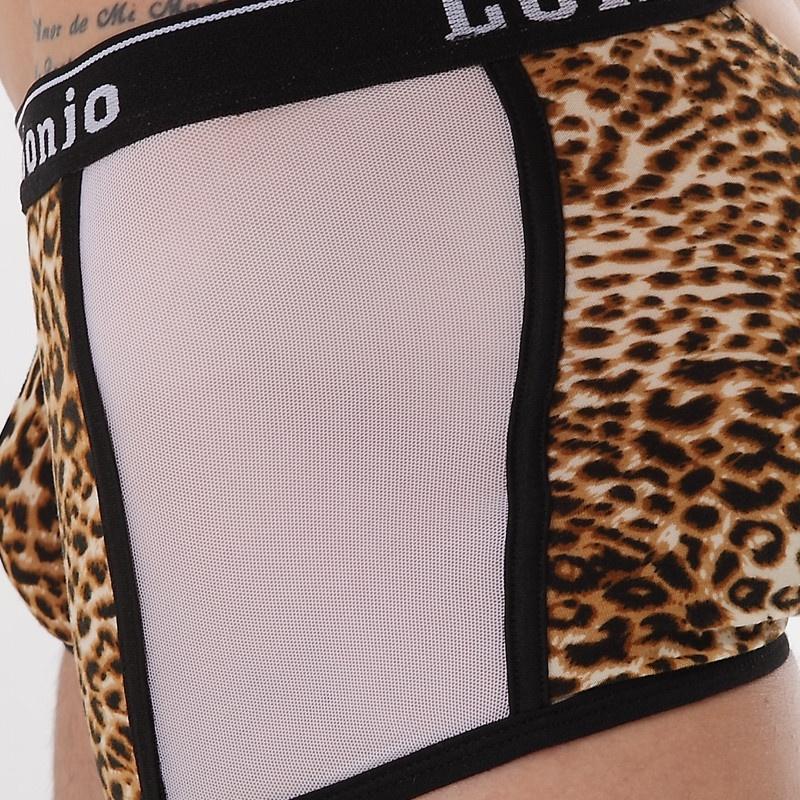 Hochwertige Herren-Slips Boxershorts mit stilvollem Leopardenmuster Bequeme Unterwäsche