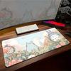 NonSlip Large Mouse Pad Cute Gaming Desk Setup Pads White Accessories Big White Mousepads Rubber HD X Kawaii Desk Mats