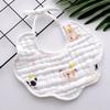 6 Layer Muslin Cotton Baby Bibs With Ties Newborn Soft Absorbent Drool Bibs For Infants Saliva Towel Burp Cloth