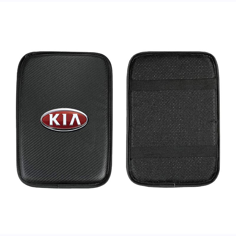 Car Armrest Box Mats Leather Center Console Covers Interior Accessories For KIA Cerato Sportage R K2 K3 K5 K6 K7 K8 RIO 3 4 Sorento Picanto