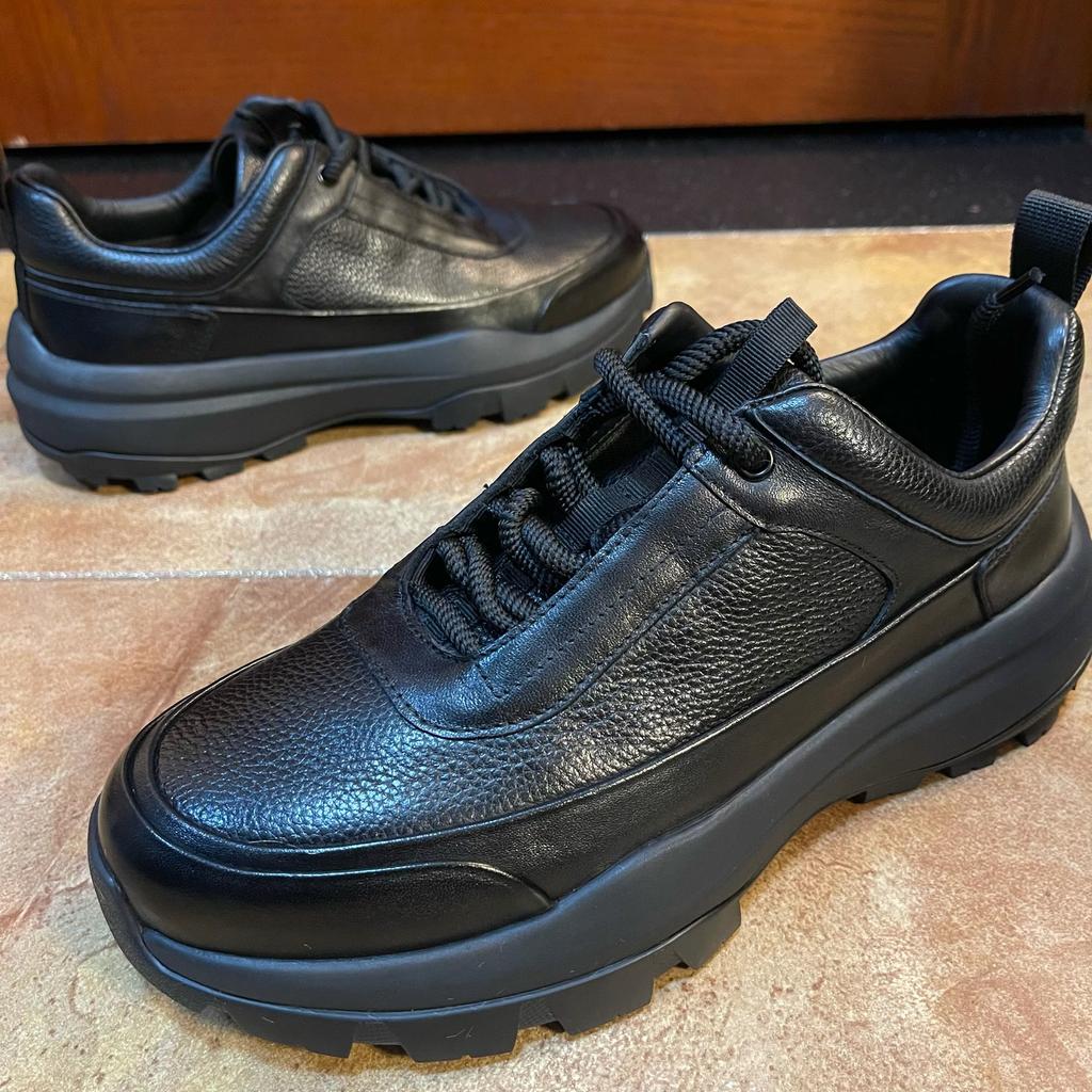 Men's Genuine Leather Business Loafers Men Casual Shoes Soft Sole Lace-Up Comfortable Slip-On Shoes Classic Oxfords in Black 38-44