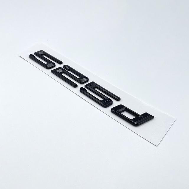 Old Glossy Black Number Letters 520d 525d 528d 530d 535d 540d Emblem Sticker For BMW 5 Series E39 E60 E61 F07 F10 F11 G30 G31