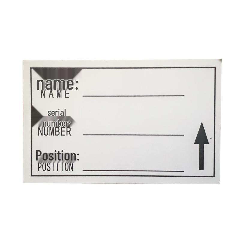 

Прозора Скляна Поличкова Етикетка та Смужка для Цінників для Масової Ідентифікації