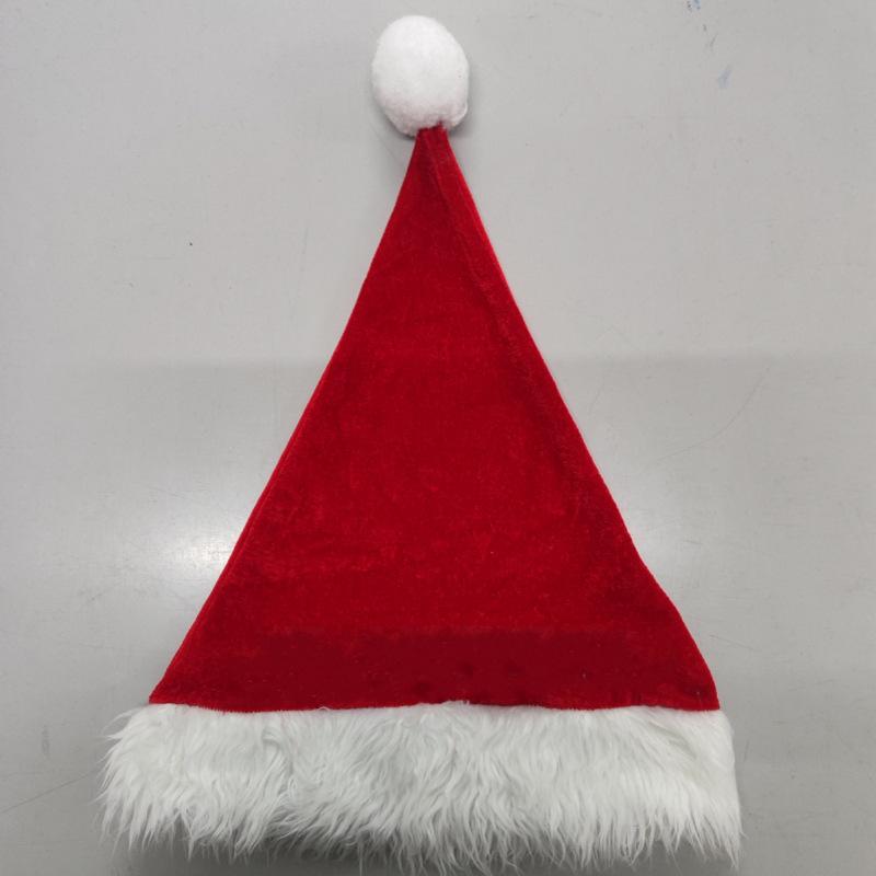 Plush Adult Christmas Hat - Holiday Gift & Decoration
