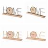 Minimalist Iron Craft Clock Creative Wood Retro Clock Simple European Desk Clock  Office Decor