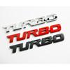 3D Metal Logo TURBO Emblem Creative Letters Nameplate Trunk Decal Turbo Sticker Car Boost Badge Auto Car Styling Accessories