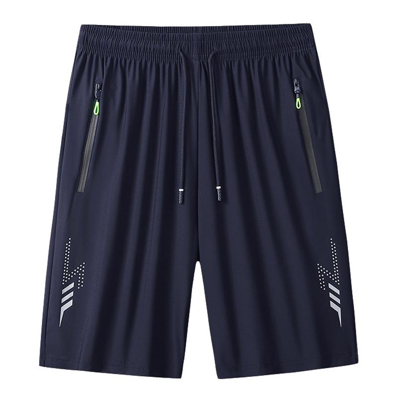 Summer Men's Shorts Cool Sportswear Running Sport Shorts Casual Bottoms Gym Fitness Training Jogging Short Pants Men Black Gray