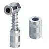 Acoplador de engrase de 90 grados con bloqueo de manguito metálico para coche, herramientas de lubricación para pistola de engrase, adaptador de boquilla de aceite para coche y camión con rosca NPT de 1/8"