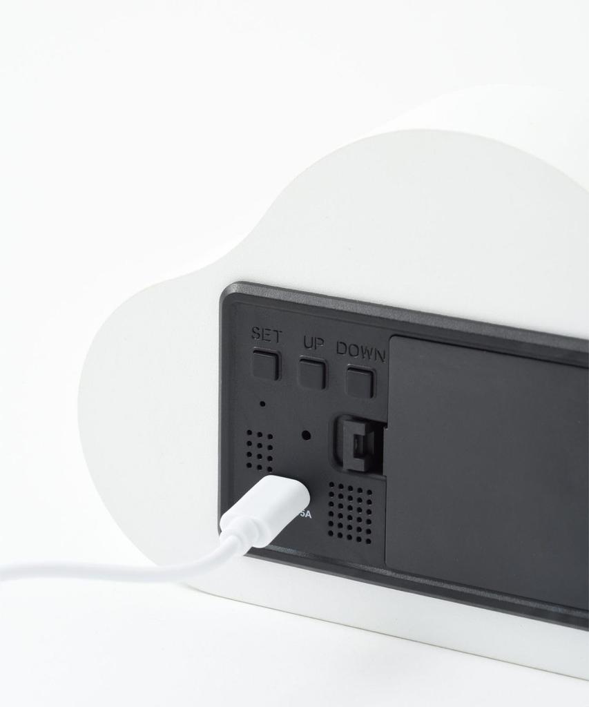 BRUNO Cloud Clock Gray No Size BCA032-GY