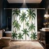 Tropical Palm Tree Shower Curtain Bathroom Decoration Waterproof Print Shower Liner  Tropical Palm Tree Shower Curtain Bathroom