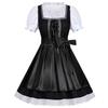 Women's Short Sleeve Tie Front Dress for Costume Party and Casual Wear