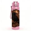 1PC Dark Bird Nest Art 750ml Color Plastic Sports Water Bottle Leakproof Flip Straw Lid Suitable for Sports Office Home Use