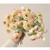 Multicolor Simulation Camellia Flower 15 Heads Faux Flower  Wedding Ornament