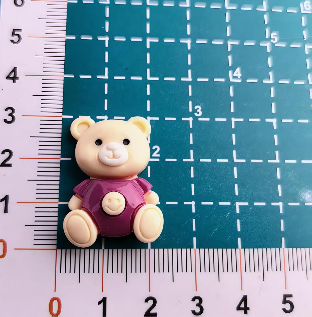 Cartoon Mary Bear Resin Shoe Charms & DIY Accessories