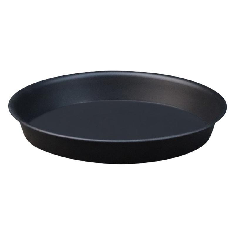  Matte Black Flower Pot Saucers Durable Plastic Plant Drip Trays For Home And Garden Planting Use 13.6inch Diameter