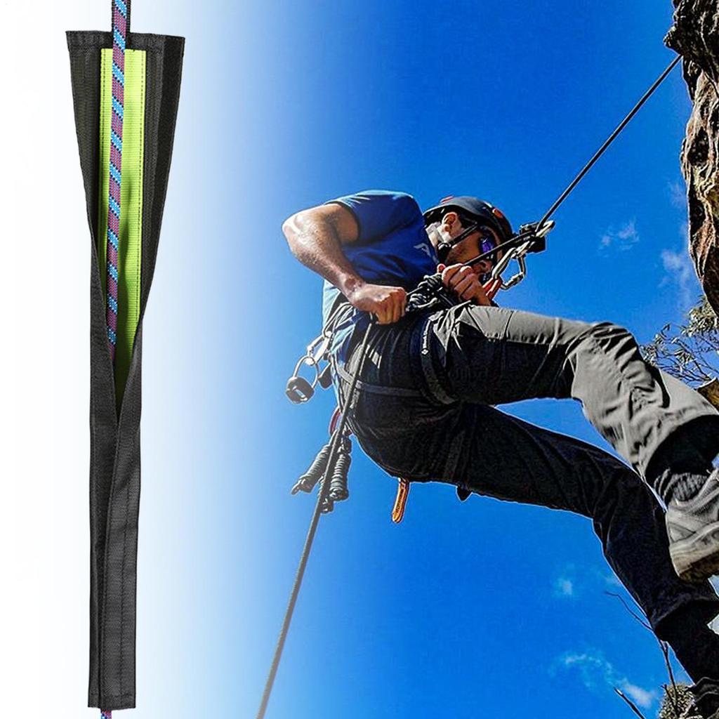 Rope Protector Climbing Climbing Rope Sleeve Rappelling Abseiling Equipment for Survival Backpacking Outdoor Caving