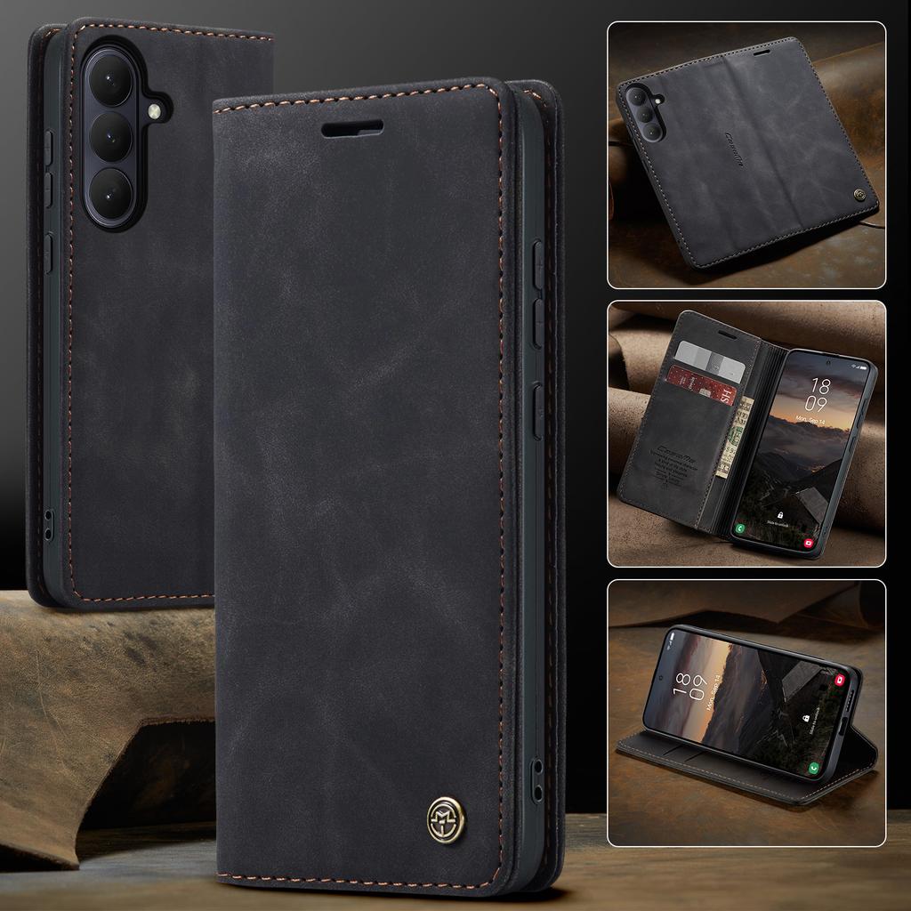 CaseMe Cell Phone Case for Samsung S26 Ultra S25 Edge S24 FE S23 Plus S22 S21 S20 S10 S9 Cover Premium Faux Leather Wallet Case