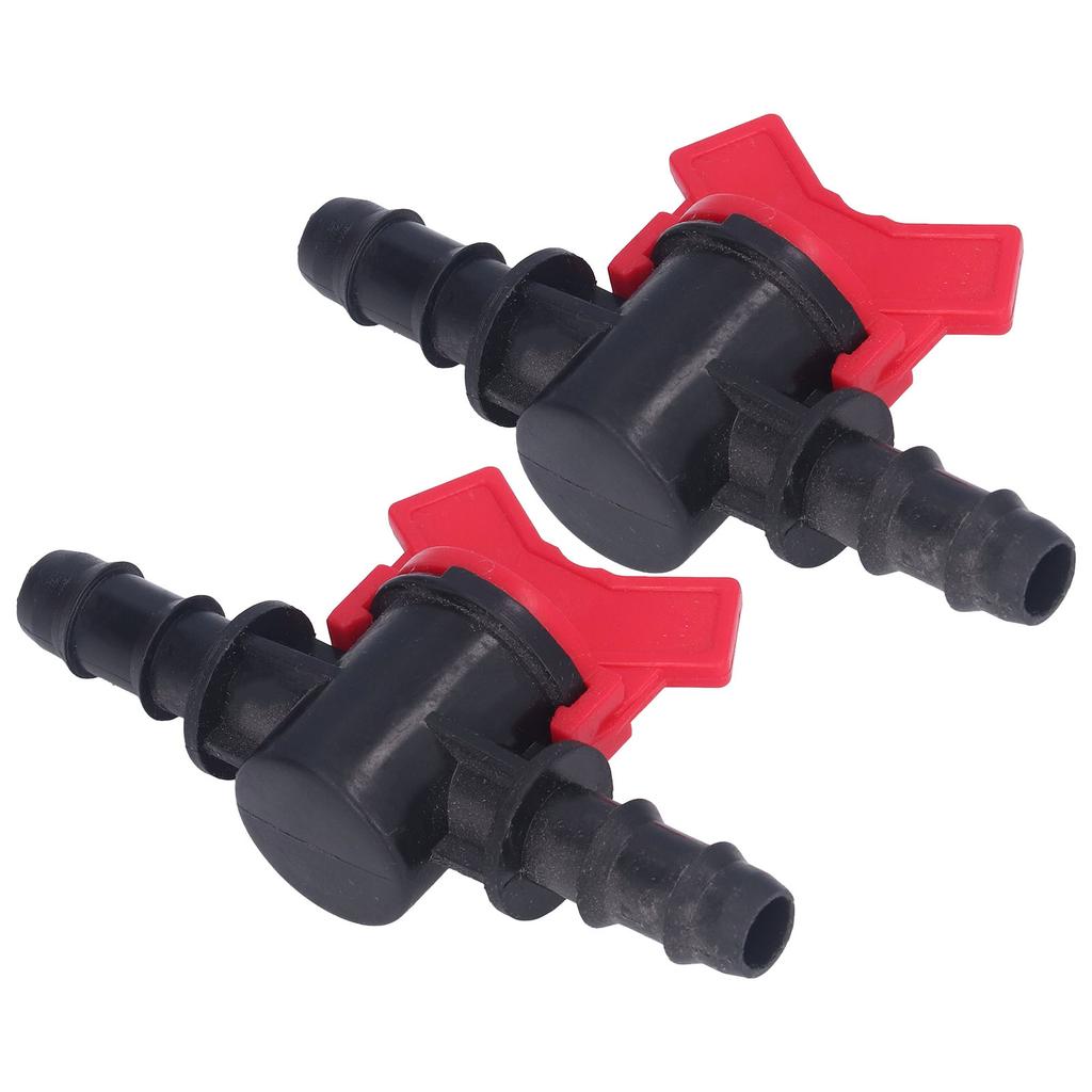 2Pcs Flow Control Valve Water Stop Controller Regulator ABS Switch Accessory Set Kit 12mm 0.47in