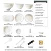 Huihuang 78-Piece Jingdezhen Ceramic Dinnerware Set - Flourishing Design