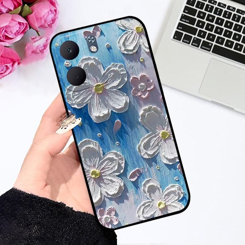 Для OPPO A5X 4G 5G A5 X Чохол Модний Милий Ударостійкий Силіконовий М'яка Задня Кришка Чохли для Телефону Для OPPOA5X CPH2725 TPU Coque Capa