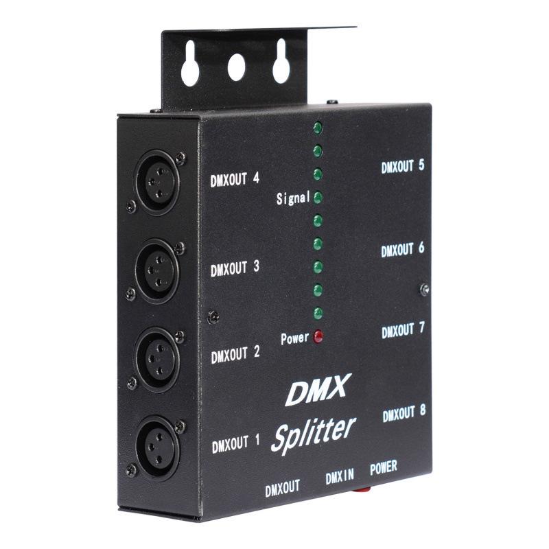 Amplificator și Distribuitor de Semnal Wireless DMX512 cu 8 Canale pentru Lumini de Scenă