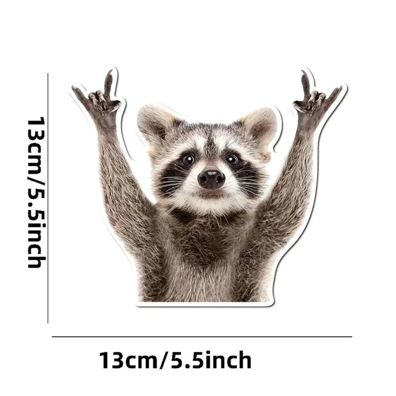 High Quality Raccoon Themed Decals For Vehicle Body And Customization Automotive Exterior Decorative Stickers
