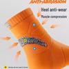 Men's Marathon Performance Running Socks - Thickened Terry Bottom, Wear-Resistant, Ideal for Basketball & Badminton Sports