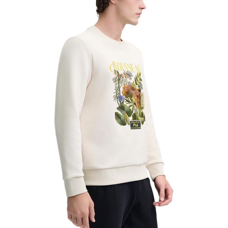 Fila X Rousseau Heritage Series Fashion Comfortable Crew Neck Pullover Letter College Style Long Sleeve Sweatshirt Men Sweatshirt F11M448212F-BG