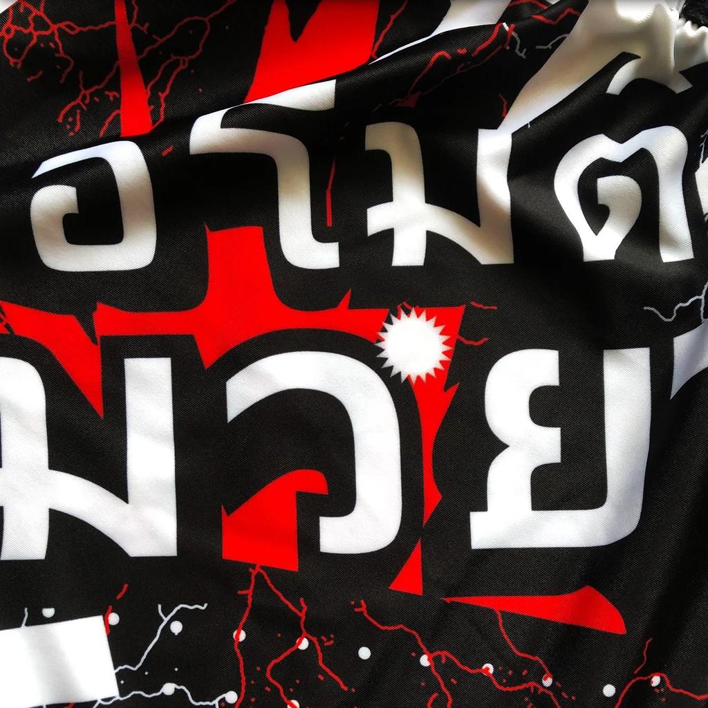 Demon Evil Muay Thai Kickboxing Boxing MMA UFC Casual Shorts Gym Sport Unisex Men Women Workout Quick Dry Print Elastic High Waist Training