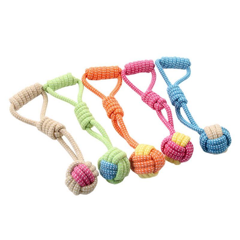 Dog Cotton Rope Knot Toy Chewing Teeth Cleaning Pet Supply