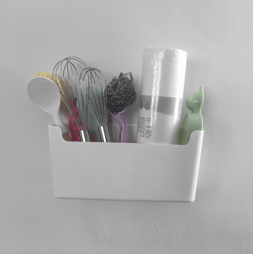 Wall-Mounted No-Punch Kitchen Cabinet Hanging Storage Rack