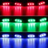 Car LED Front Grille Lights RGB Decorative Lights 4 In 1 Signal Lamp APP Adjustable 12V Universal Sound Control Auto Grille Lighting