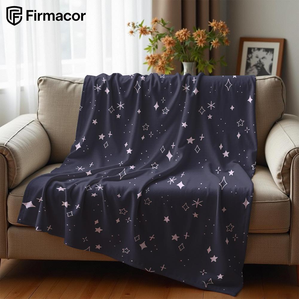 Lavender Starburst Ultra Soft Sherpa Fleece Blanket Fluffy Warm Halloween Cozy Throw for Sofa Couch Bedroom Gift All season