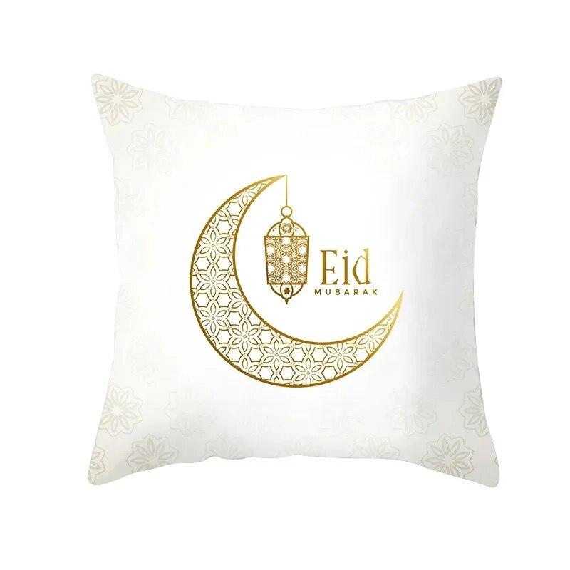 EID Mubarak Decorative Cushion Cover Ramadan Decoration Home Islamic Muslim Ramadan Kareem EID Al Adha Gift Sofa Pillow Cover