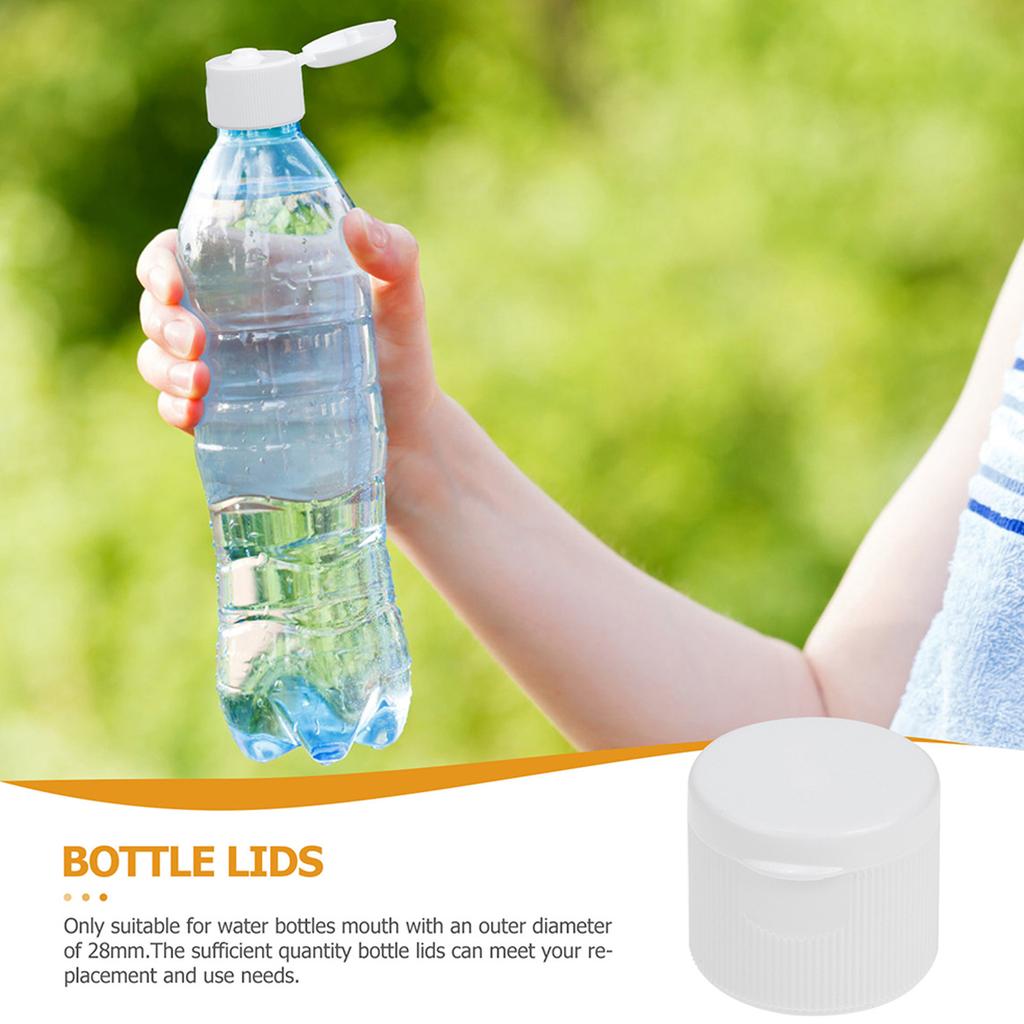 40Pcs Sports Water Bottle Caps Plastic Replacement Lids Suitable Fit 28Mm Bottles Sport Bottle Lids Accessory Replacement Lid